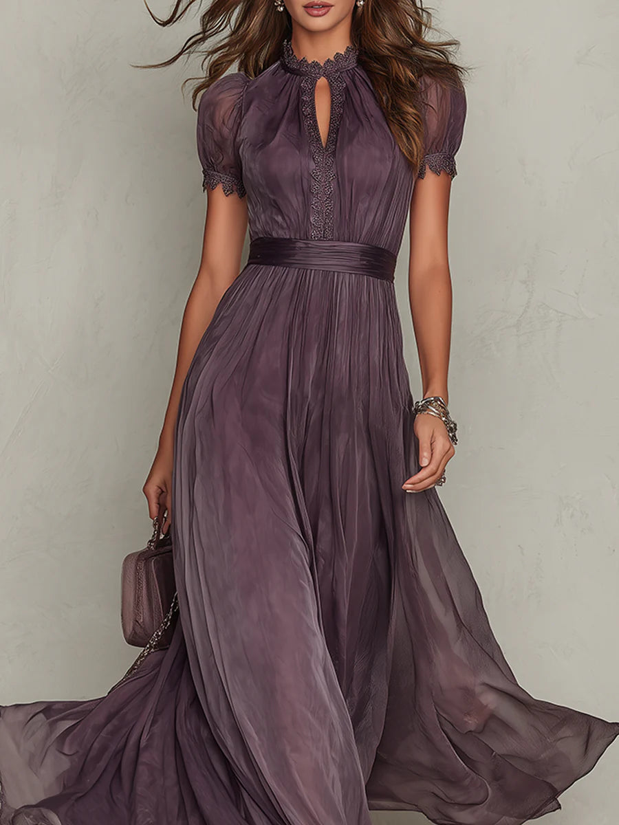 Grace Vintage Elegant Chiffon Maxi Dress
