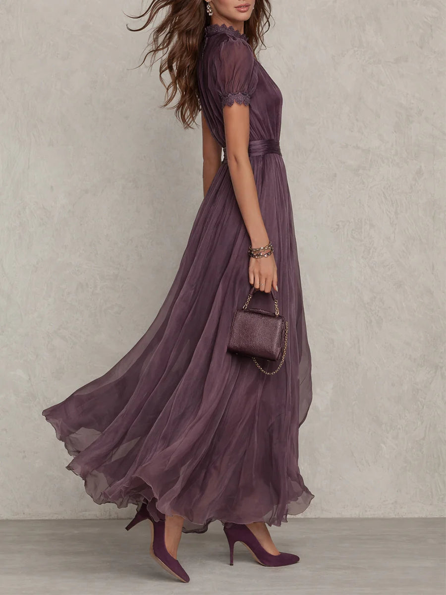 Grace Vintage Elegant Chiffon Maxi Dress