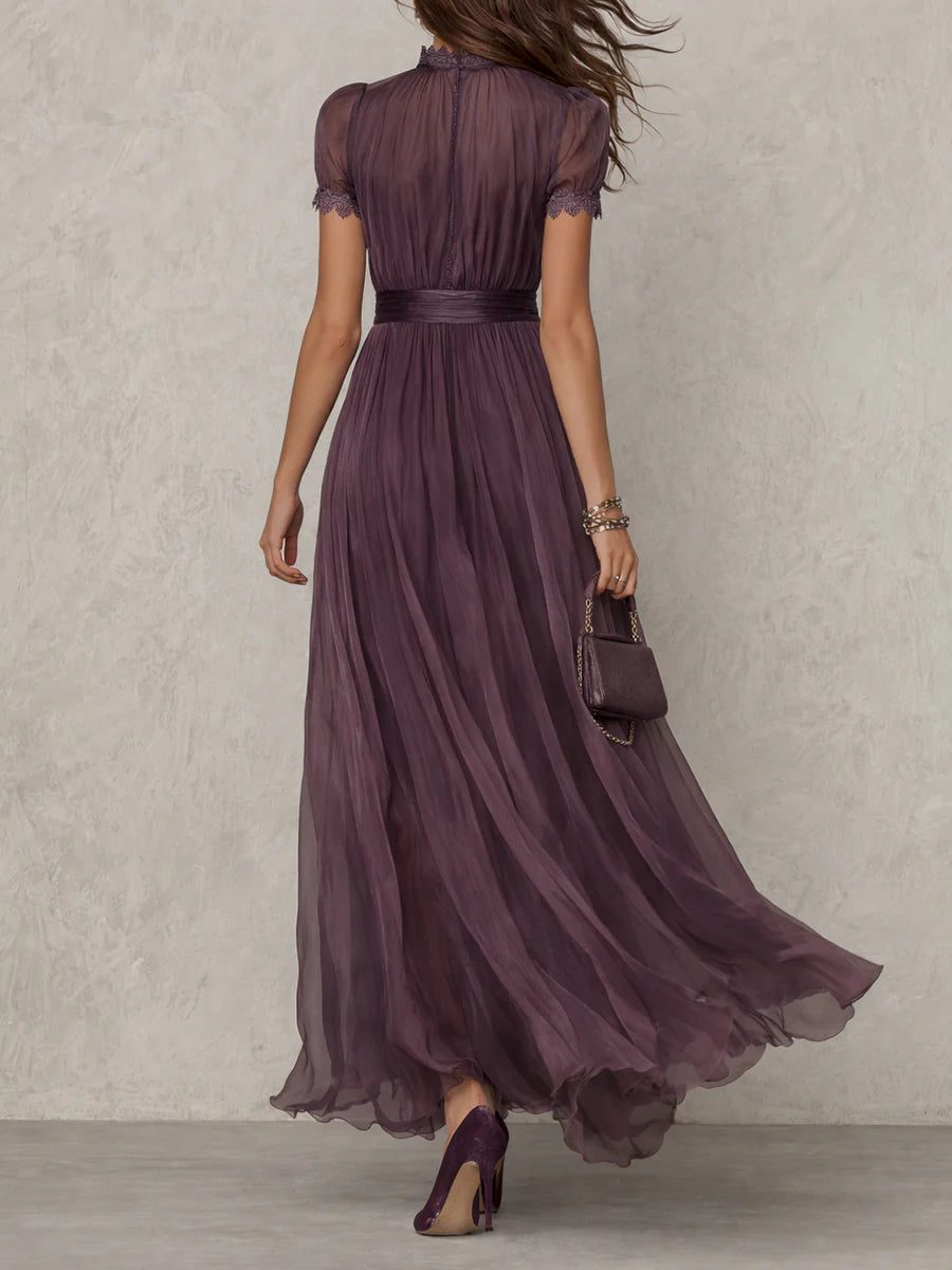 Grace Vintage Elegant Chiffon Maxi Dress