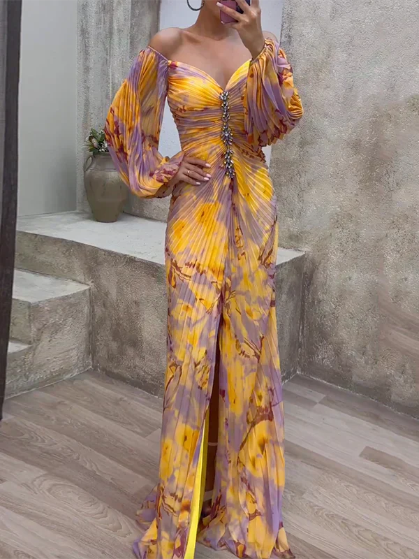 Anne™  Elegant Dress with V-Neck